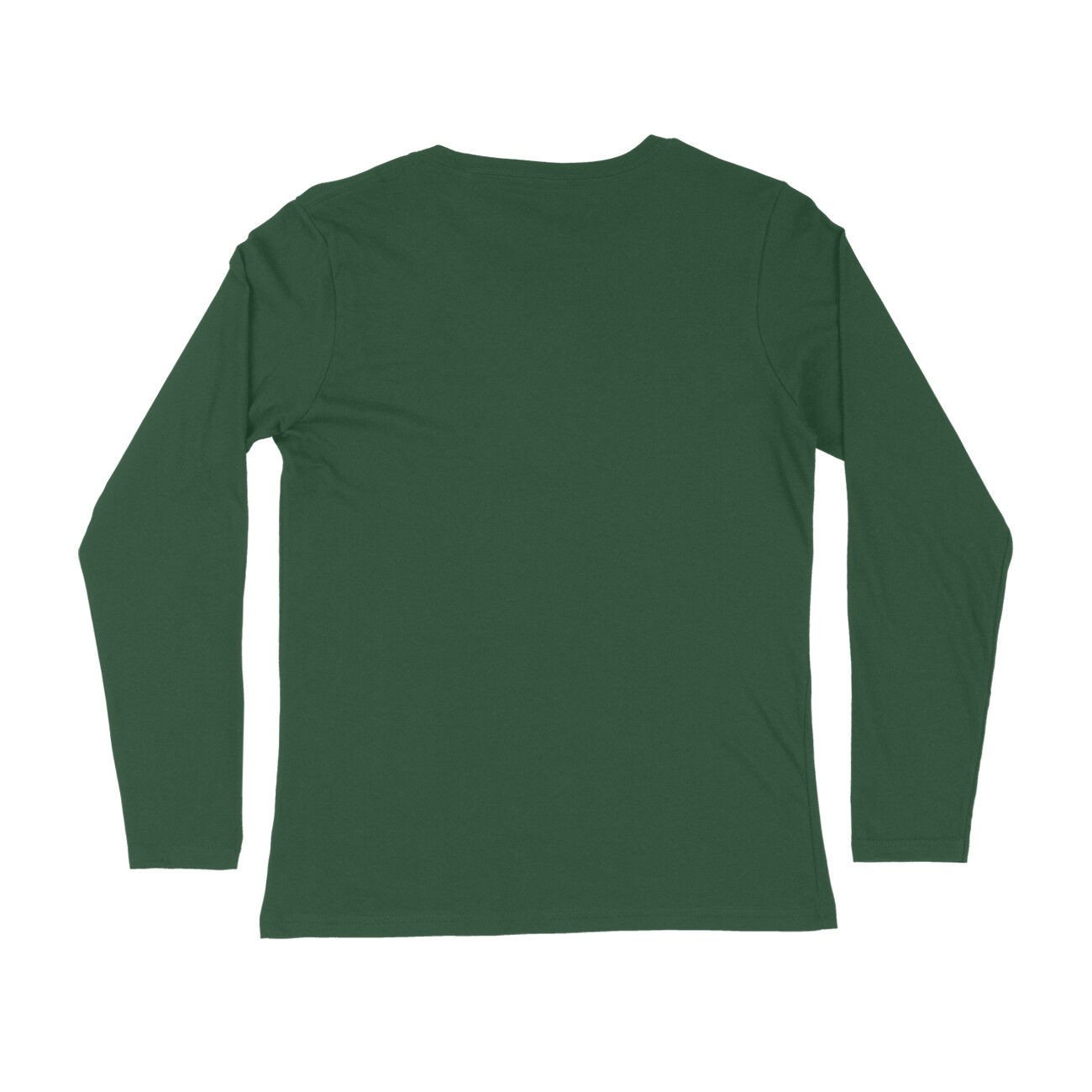 Plain Olive Green Full Sleeve T shirt - Image 2
