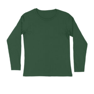 Plain Olive Green Full Sleeve T shirt