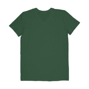 Plain Olive Green V Neck T shirt